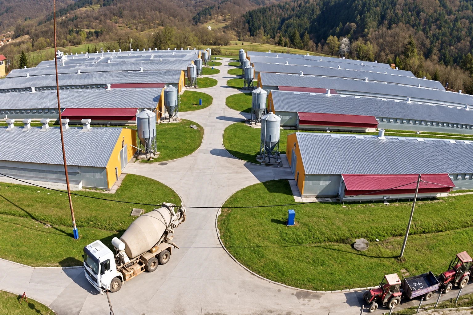 Panorama farme u Milićima — vizuelna obrada fotografije